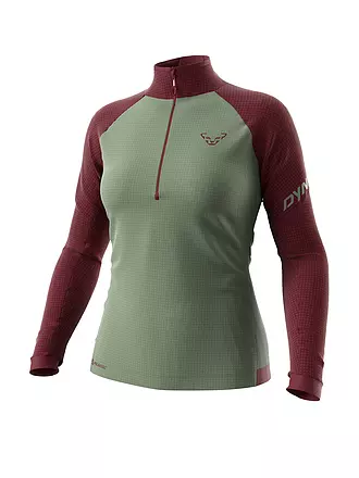 DYNAFIT | Camiseta de senderismo con cremallera para mujer Speed Polartec | olive